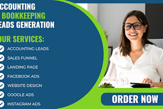 generate bookkeeping accounting leads via social media platforms
