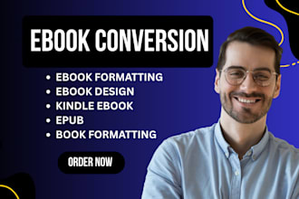 do ebook conversion from PDF, word into epub mobi ebooks and indesign