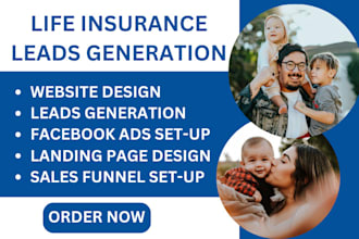 life insurance leads life insurance landing page life insurance website