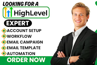 setup ghl email template email marketing campaign email  marketing automation va