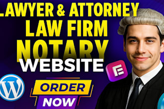 design a lawyer website, attorney, notary, law firm website