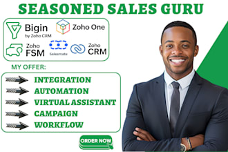 setup zoho fsm sales mate integration zohobigin zoho one automation zoho crm