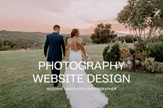 design a modern wix photography website with portfolio and booking, wix redesign