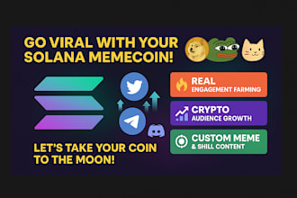 solana memecoin crypto marketing engagement farming to boost visibilty