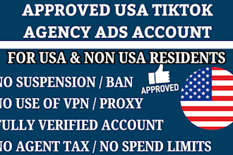 usa tiktok ads agency account tiktok business centre for non usa resident