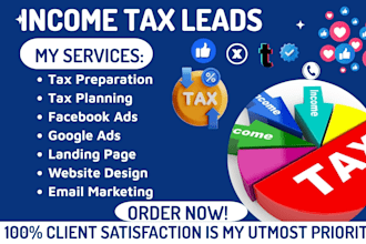 design income tax leads tax website income tax finance website tax preparation