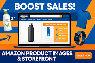 design high converting amazon product images and storefront design for max sales