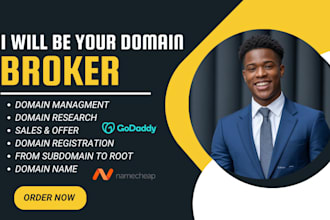 help you to sell your domain name for passive income with listing and promotion