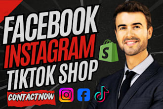 set up tiktok dropshipping shop facebook shop instagram shop tiktok shop manager