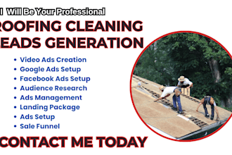 roofing cleaning lead roofing cleaning facebook ads roofing google ads video ads