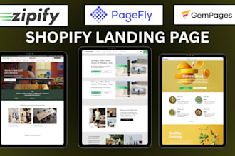 create shopify landing page using pagefly gempages replo shopify expert