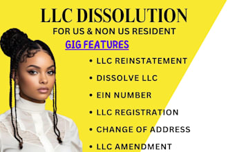 register US llc dissolve llc reinstate llc apply for ein, boi report, itin