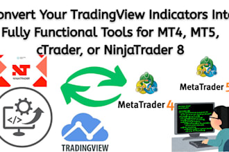 code and convert tradingview indicator into mt4 mt5 ctrader ninjatrader 8