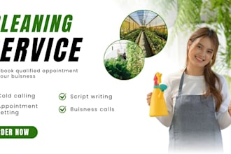 monthly cold call usa appointment setting for your commercial cleaning service
