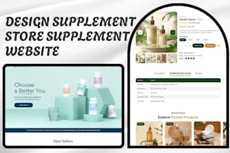 design health supplement store nutraceutical website wellness shopify website