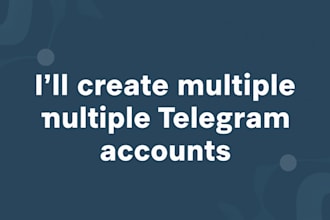 create telegram account, telegram channel and promotion