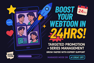 boost your webtoon in 24hrs and help manage your series for growth