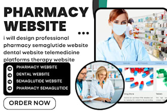 design pharmacy website semaglutide dental healthcare telemedicine website
