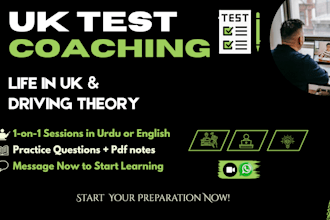 guide you to pass UK life test and driving theory test