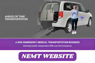 design nemt medical website, nemt certification register, healthcare website