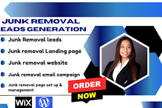 generate junk removal leads junk removal website junk removal lead generation