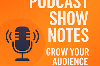 write engaging SEO optimized podcast show notes