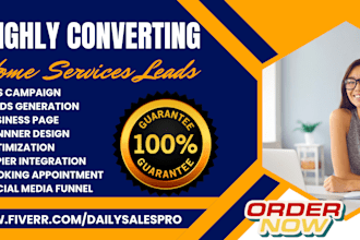generate home services leads roofing plumbing solar leads hvac leads generation