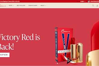 lipstick shopify store makeup spa cosmetic beauty skincare dropshipping store