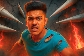 design viral youtube thumbnails for gaming, vlog, and reaction videos