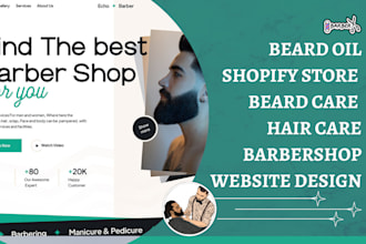 design beard oil shopify beard care store hair care store barbershop website