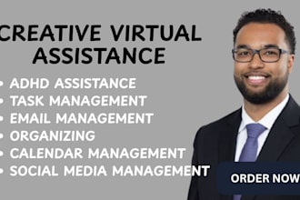 be your social media assistant , executive assistant, creative assistant