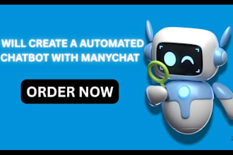 create a automated chatbot with manychat