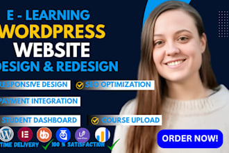 build and develop a wordpress lms website with learndash, tutor lms with seo
