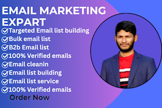 build a targeted email list and a verified bulk email list