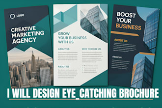 design an eye catching bifold and trifold brochure, flyer, catalog with profile