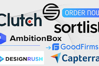 do clutch, ambitionbox, techbehemoth, sortlist for profile responsiveness ORM