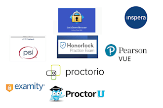 do respondus lockdown browser honorlock proctorio pearson vue psi and proctoru