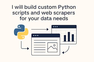 build python scripts and web scrapers for your data needs