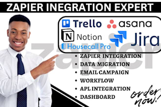 create zapier integration trello asana notion template housecall pro jira zapier
