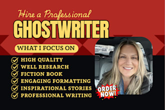 ghostwrite your romance novel, fiction ghost book writer, formatter and publish