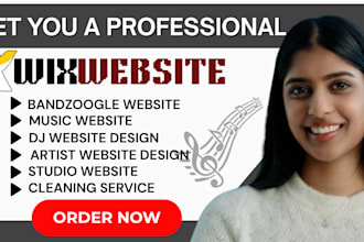 craft a responsive djs website design cleaning service website redesign on wix