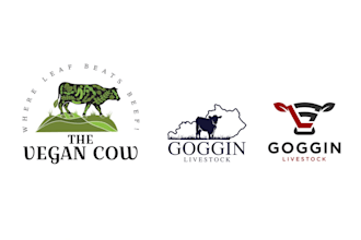 design cattle farm agriculture lawn care logo