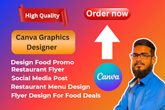 food poster design for restaurants and cafes