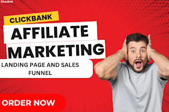 do affiliate marketing link promotion click bank sales funnel landing page