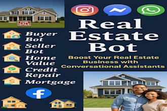 build a real estate lead capture chatbot, seller, buyer, renter chatbot with CRM