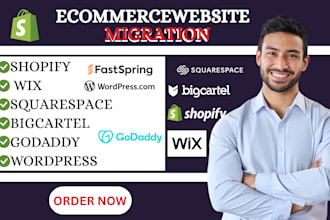 recreate migrate or move any ecommerce store website on shopify or shopify plus