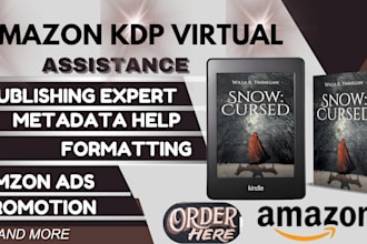 be your amazon KDP virtual assistant to set up, format, and promote your book