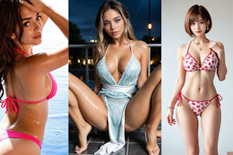 do ai influencer model or onlyfans realistic ai images and face swap video