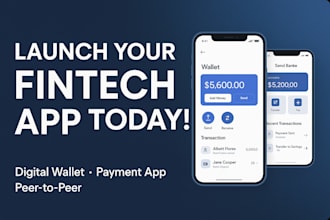 build fintech app money transfer app crypto wallet app neobank app loan nfc app