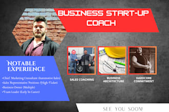 be your start up business coach, strategist, consultant